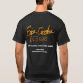 おかしいドクロの顔 Tシャツ (裏面)