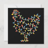 おかしいニワトリのクリスマスホリデー農場 シーズンカード (正面)