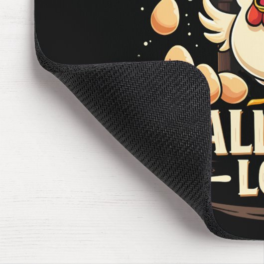 おかしいニワトリ ユーモア 田舎の農業生活 マウスパッド (コーナー)