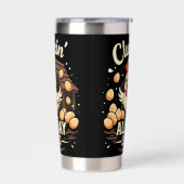 おかしいニワトリ ユーモア 田舎の農業生活 保温保冷タンブラー (左面)