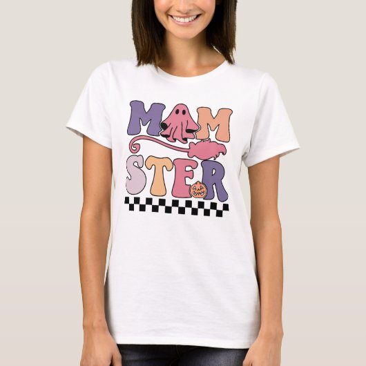 おかしいハロウィーンマムスター幽霊Tシャツ Tシャツ (正面)