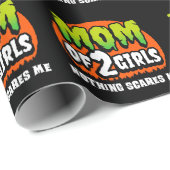 おかしいハロウィーン何も怖い私の母2女の子 ラッピングペーパー (ロールコーナー)