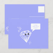 おかしいパープルダイヤモンド ポストカード (正面/裏面)