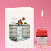おかしいビーバーの誕生日 カード