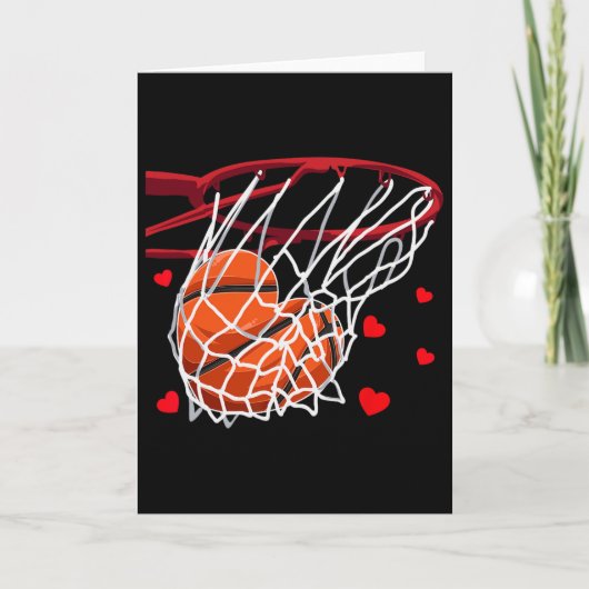 おかしいラブスケッチ ハート型 幸せなバレンタインデー カード (正面)