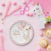 おかしい一羽のガチョウの春のパーティー 農場の1歳の誕生日 ペーパープレート (パーティー)