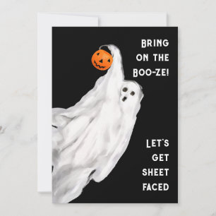 おかしい大人のハロウィーンマンガのゴーストパーティ 招待状