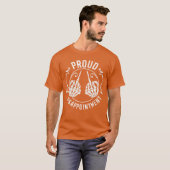 おかしい失望面白いスケルトン家族の家族 Tシャツ (正面フル)