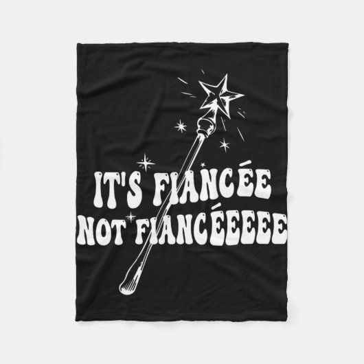 おかしい婚約者エンゲージメントウェディングパーティーの魔法の杖 フリースブランケット (正面)