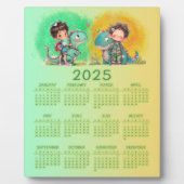 おかしい少年と恐竜の漫画 フォトプラーク (正面)