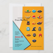 おかしい帽子パーティー 招待状 (正面)