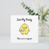 おかしい怒ったアヒルのパーティー 招待状 (スタンド正面)