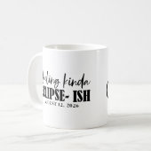 おかしい感じの皆既日食っぽい日食 コーヒーマグカップ (正面左)