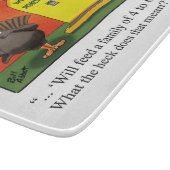 おかしい感謝祭ユーモアのガラス切り板 カッティングボード (角)