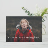 おかしい時もあればいたずらも 3枚の写真で楽しいクリスマス シーズンカード (スタンド正面)