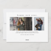 おかしい時もあればいたずらも 3枚の写真で楽しいクリスマス シーズンカード (裏面)