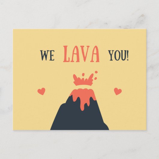 おかしい火山 ポストカード (正面)