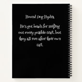 おかしい犬のモンスター：ハウンドッグ ハイドラ ノートブック (裏面)