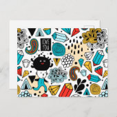 おかしい頭 インビテーションポストカード (正面/裏面)