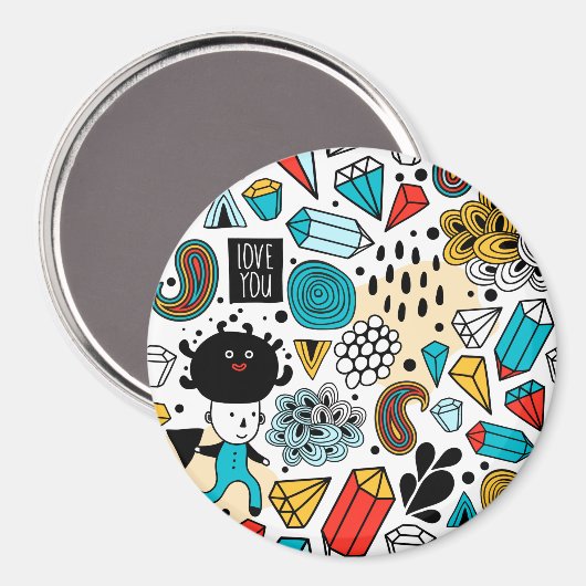 おかしい頭 マグネット (正面/裏面)