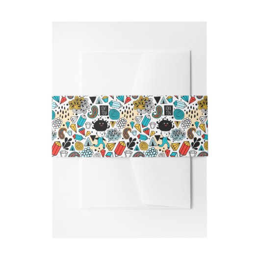 おかしい頭 招待状ベリーバンド (正面例)