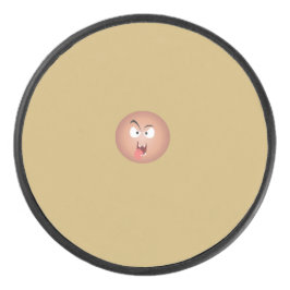 おかしい顔のホッケー・パック アイスホッケーパック