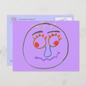 おかしい顔のポストカード ポストカード (正面/裏面)