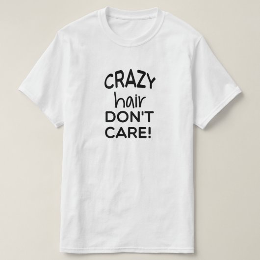 おかしい髪 Tシャツ (デザイン正面)