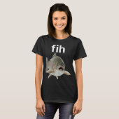 おかしい魚のメンズフィッシングギア Tシャツ (正面フル)