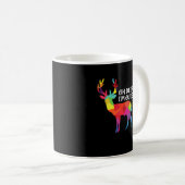 おかしい鹿のレズビアン・パロディLGBTプライドデザイン コーヒーマグカップ (正面右)