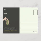 おかしい黒と黄色のサンドイッチ ポストカード (裏面)