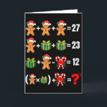 おかしい67ミームのお菓子サンタ数学教師クリス カード<br><div class="desc">おかしい67ミームのお菓子サンタ数学教師クリスマス6 7</div>