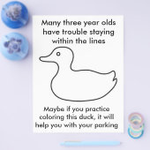 おかしい ひどいドライバー フライヤー 注意 馬鹿な駐車仕事 (シングル)