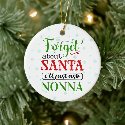 おかしい サンタを忘れて NONNA クリスマス オーナメント (ツリー)