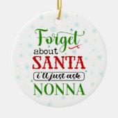 おかしい サンタを忘れて NONNA クリスマス オーナメント (正面)