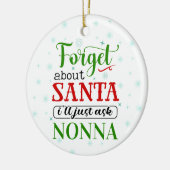 おかしい サンタを忘れて NONNA クリスマス オーナメント (左)