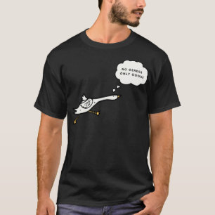 おかしい ダック 性別なし 品種のみの動物です。 Tシャツ