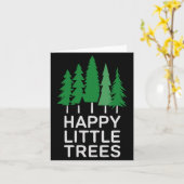 おかしい ハッピー リトル ツリー キャミング カード (黄色い花)