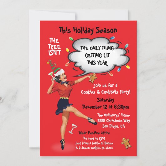 おかしい リエト クッキーとカクテルパーティ 招待状 (正面)