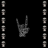 おかしい 不気味な 白黒 ハロウィン 招待状