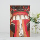 おかしい 怖い 不気味な 舌 ハロウィン マスク 便箋 (スタンド正面)