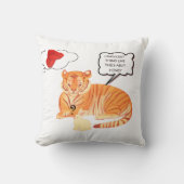 おかしい 「私はトラかな？ウサギかな？」 枕 | キュート コム (正面)