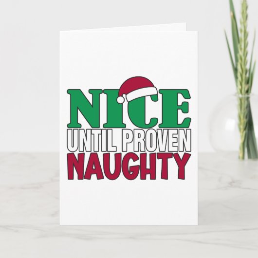 おかしい 素敵 証明されるまでご機嫌なクリスマスジョーク カード (正面)