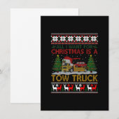 おかしい 醜い 私がクリスマスに欲しいのは トヨタの大型トラック 招待状 (正面/裏面)