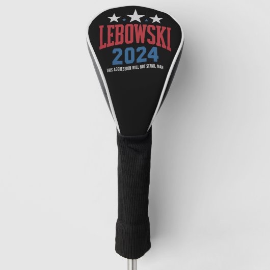 おかしいLebowski政治選挙投票2024 ゴルフヘッドカバー (正面)