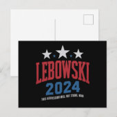 おかしいLebowski政治選挙投票2024 ポストカード (正面/裏面)