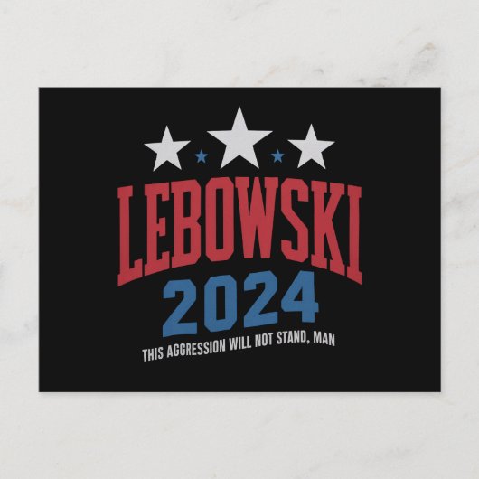 おかしいLebowski政治選挙投票2024 ポストカード (正面)