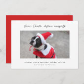 おかしくてカワイイ ナughty Dogのホリデーカード シーズンカード (正面/裏面)