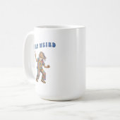 おかしく生きろ、オールドマン タイダイ コーヒーマグカップ (正面左)
