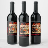 おかしなエレガントなタイガーの血 ワインラベル (ボトル)